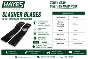 Heavy Duty Slasher Blades -Pair