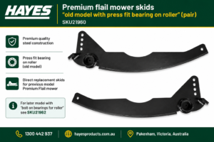 Skids - Premium Flail old model with pressed fit bearing for roller