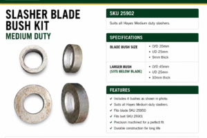 MEDIUM DUTY SLASHER BLADE BUSH - PAIR
