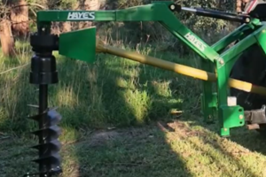 POST HOLE DIGGER - EXTRA HEAVY DUTY INDEPENDANT FRAME HYDRAULIC  ASSIST 12 inch auger