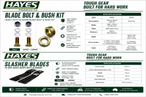 HEAVY DUTY SLASHER (BLADE-BOLT-BUSH) COMBO