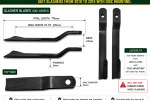 GS SLASHER BLADES 6FT