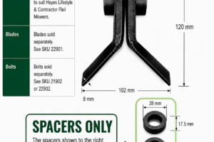 "Y" BLADE SPACERS FLAIL MOWER