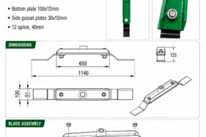 4ft (1146mm) SLASHER CUTTER BAR MEDIUM DUTY