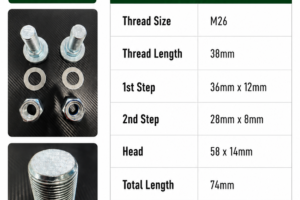 GS SLASHER BLADE BOLT (PAIR)