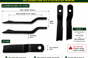 GS SLASHER BLADES 5FT