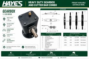 SLASHER GEARBOX AND CUTTER BAR COMBO KIT 4FT 6" 80HP