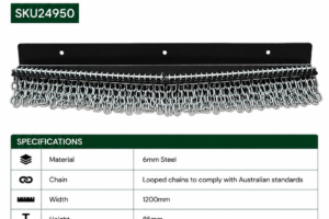 4FT Chain Guard - Heavy Duty Slasher - Rear (one chain guard only)
