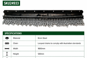6FT Chain Guard - Heavy Duty Slasher - Front (one chain guard only)