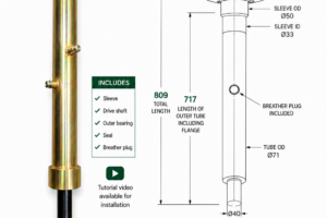 Top drive shaft complete - Contractor series I 1800