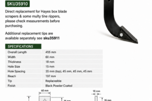 Ripper Tine - Multi Tine Rippers / Box Blade