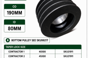 4 Belt Pulley - Contractor I & II Premium 1400-2200 Flail Mower (Top)