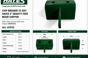 Chip Breaker - 4" Gravity Wood Chipper feed