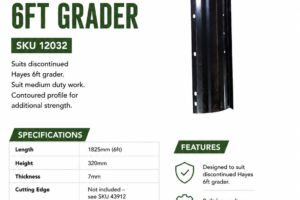 6FT MOULD BOARD - GRADER BLADE