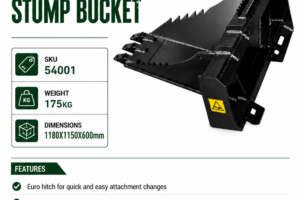 Euro Hitch Stump Bucket