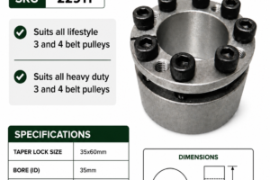 Taper Lock - Lifestyle HD Flail Mower 35mm x 60mm