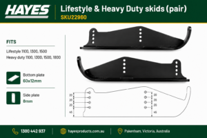Skids - (pair) - Lifestyle & Heavy Duty Flail Mower