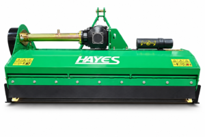 Hayes Lifestyle Series II flail mower for tractors with heavy-duty deck, three-point linkage and PTO drive