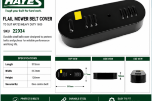 Belt Cover - Heavy Duty to suit 1800mm flail