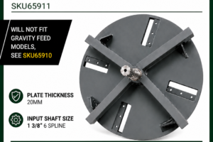 4" Hydraulic Wood Chipper Flywheel Rotor