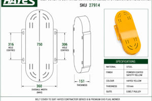 Belt Cover - Contractor Series III & Premium Flail Mower