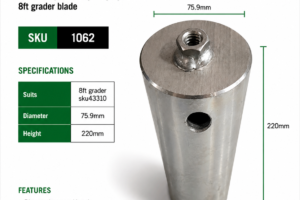KING PIN TO SUIT HEAVY DUTY GRADER BLADE
