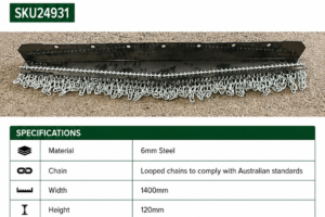 4FT6" Chain Guard - Heavy Duty Slasher - Front (one chain guard only)