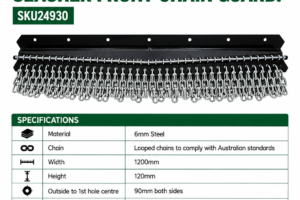 4FT Chain Guard - Heavy Duty Slasher - Front (one chain guard only)