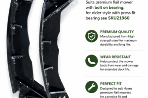 Skids - Premium Flail old model with pressed fit bearing for roller (pair)
