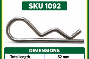 Small R clip for tractor and implement pins SKU 1092