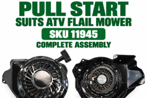 Hayes pull start complete assembly to suit ATV flail mower SKU 11945