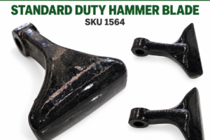 Hayes standard duty flail mower hammer blade 78mm wide SKU 1564