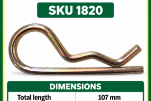 Large R clip for tractor and implement pins SKU 1820