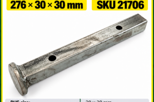 Flail mower support leg 276 x 30 x 30 mm – SKU 21706