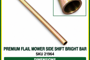 Hayes Premium Flail Mower side shift bright bar SKU 21964