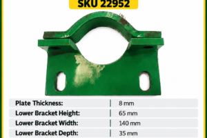 Hayes early model rotary hoe gearbox bracket SKU 22952