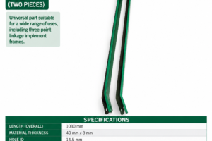 Universal three-point linkage implement frame straps pair 1030 mm SKU 24974