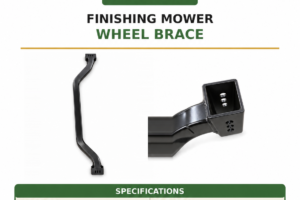 Early generation finishing mower wheel bracket – SKU 25953