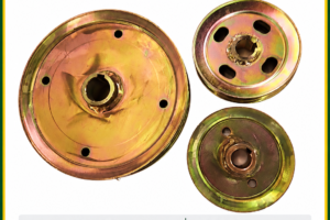 Hayes finishing mower belt pulley full set of three SKU 26913