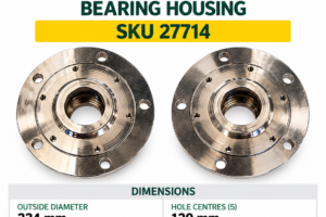 Contractor Series 3 flail mower blade shaft bearing housing - SKU 27714