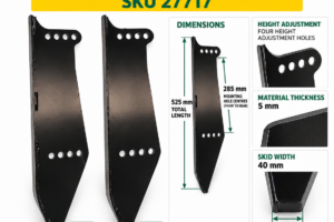ATV flail mower skids left and right pair - SKU 27717