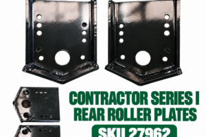 Hayes Contractor Series I flail mower rear roller plates pair SKU 27962