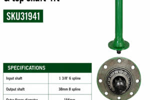 Gearbox and Top shaft - Heavy Duty Rotary Hoe 4FT