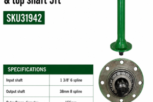 Gearbox and Topshaft - Heavy Duty Rotary Hoe 5FT