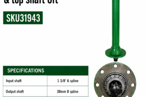 Gearbox and Top shaft - Heavy Duty Rotary Hoe 6FT