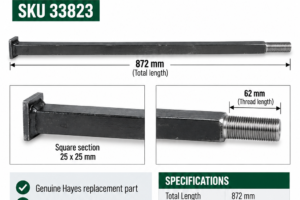 Axle Shaft to Suit 6ft - 16" Disc Harrows