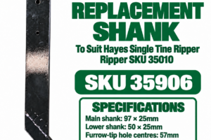 Hayes replacement shank for Single Tine Ripper SKU 35010 – heavy-duty ripper shank spare part SKU 35906