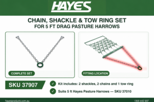 5 ft drag harrow chain shackle and tow ring set – SKU 37907