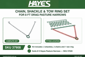 8 ft drag harrow chain shackle and tow ring set – SKU 37908