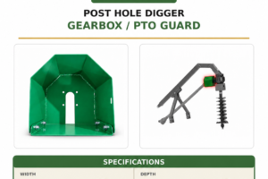 Post hole digger gearbox PTO guard – SKU 42962